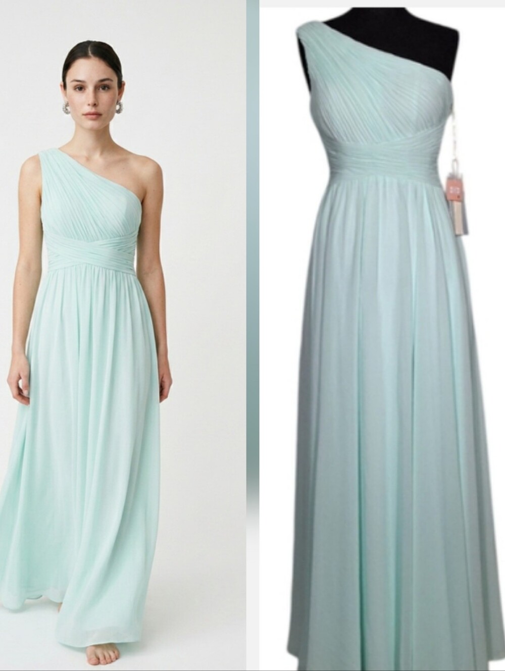 Dear Cleo Madison one shoulder bridesmaid dress